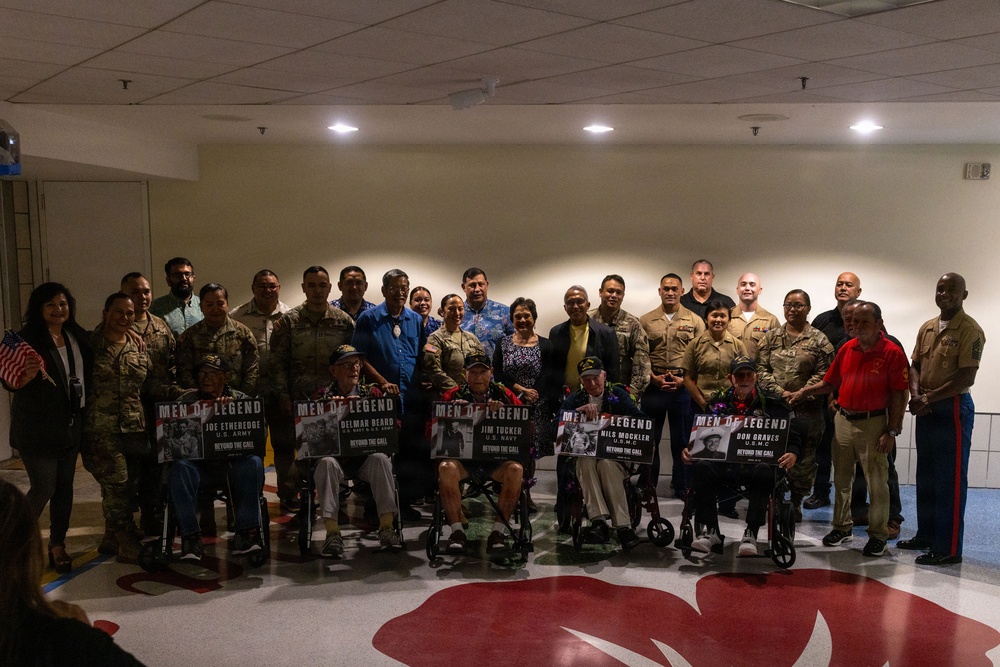 Marines welcome WWII Veterans to Guam