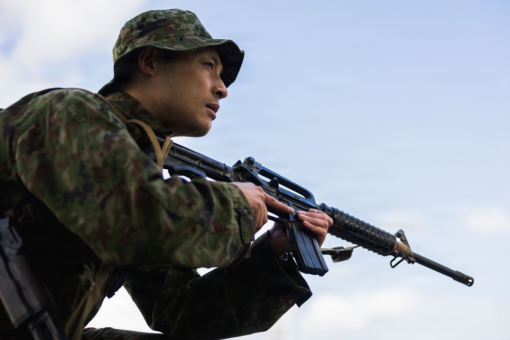 U.S. Marines, JGSDF Conduct Small Unit Leadership Evaluation