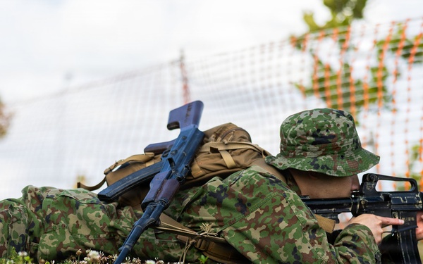 U.S. Marines, JGSDF Conduct Small Unit Leadership Evaluation