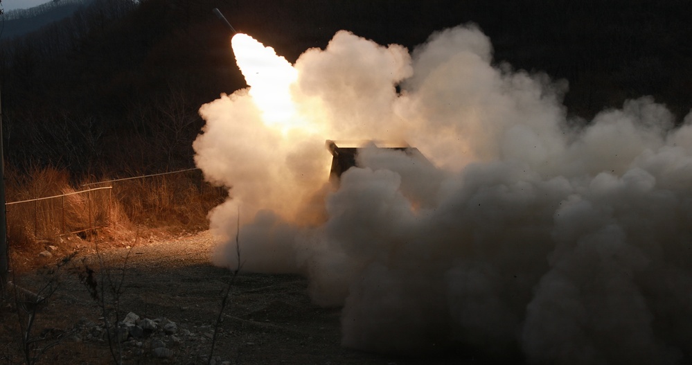 1-38 Field Artillery Regiment conducts combined joint live fire exercise with ROK Army and U.S. Marine Corps