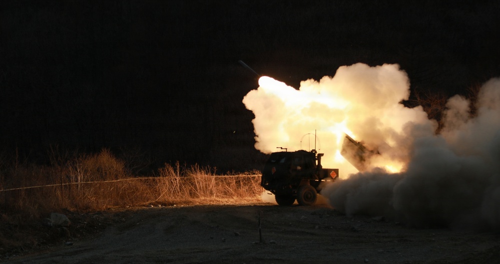 1-38 Field Artillery Regiment conducts combined joint live fire exercise with ROK Army and U.S. Marine Corps