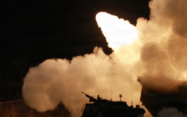 1-38 Field Artillery Regiment conducts combined joint live fire exercise with ROK Army and U.S. Marine Corps