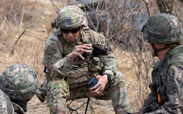 1-38 Field Artillery Regiment conducts combined joint live fire exercise with ROK Army and U.S. Marine Corps