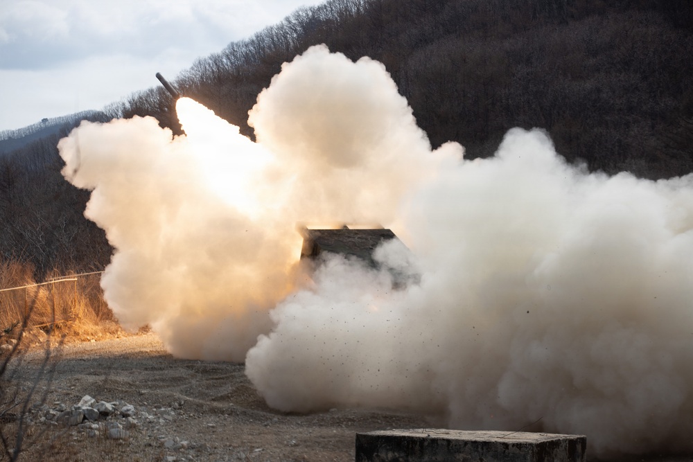 1-38 Field Artillery Regiment conducts combined joint live fire exercise with ROK Army and U.S. Marine Corps