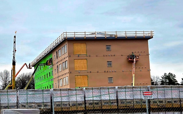 March 2026 construction operations of $55.75 million Collective Training Officers Quarters Project at Fort McCoy