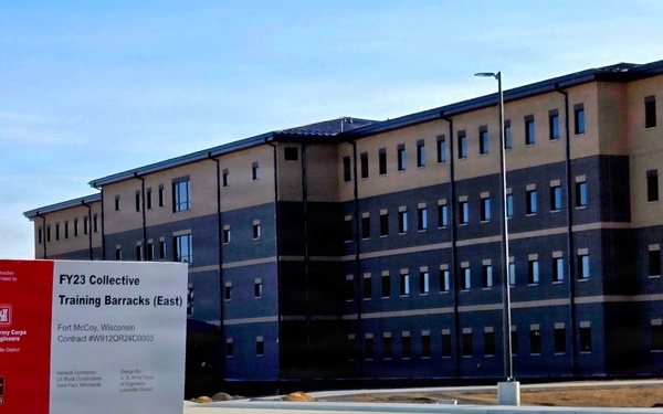March 2026 construction operations for East Barracks Project at Fort McCoy