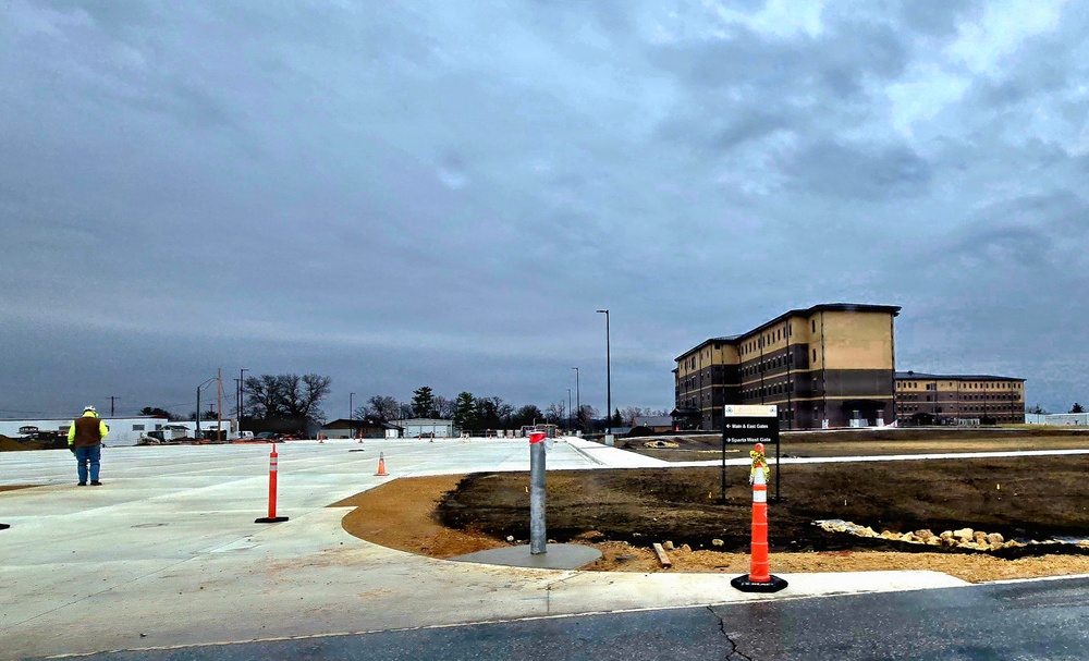 March 2026 construction operations for East Barracks Project at Fort McCoy