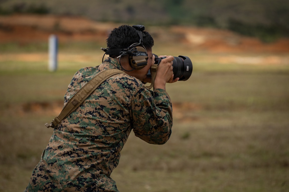 U.S. Marines compete in the Okinawa Intramural Marksmanship Competition at Camp Hansen