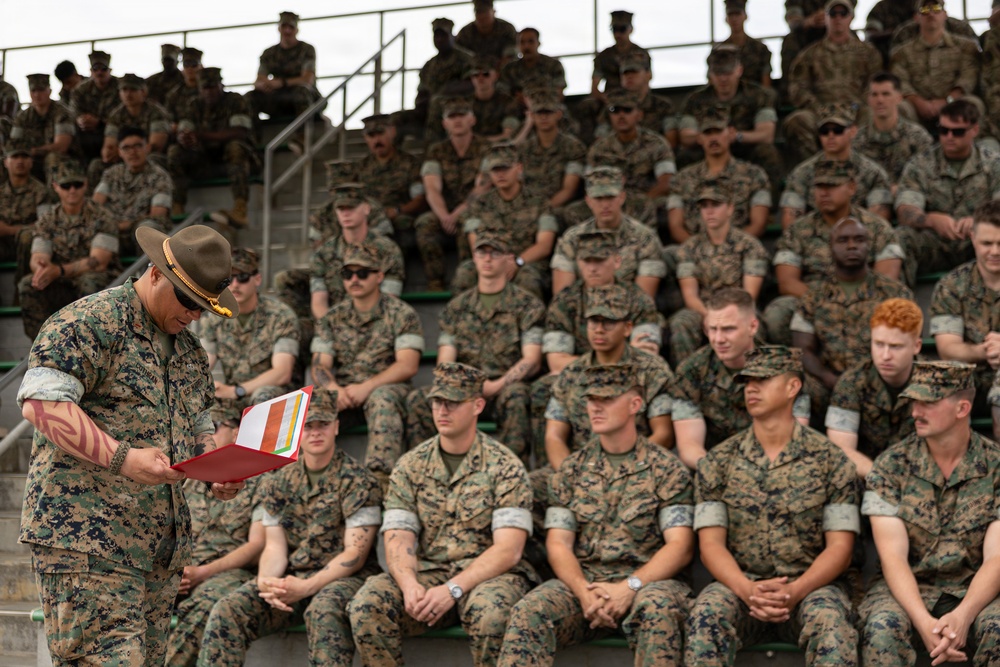 U.S. Marines compete in the Okinawa Intramural Marksmanship Competition at Camp Hansen