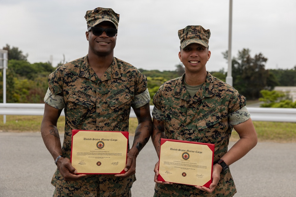 U.S. Marines compete in the Okinawa Intramural Marksmanship Competition at Camp Hansen