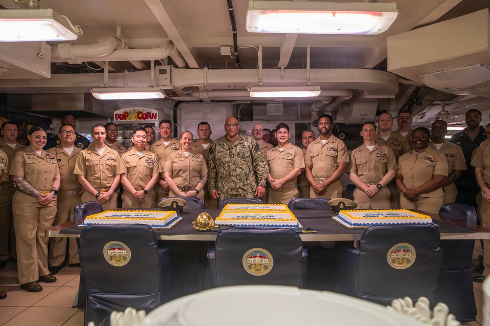 George Washington Celebrates Chief Petty Officer Birthday