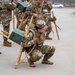 The Korean Service Corps (KSC) Battalion commemorated its 75th anniversary with an A-frame ruck march at Camp Humphreys on Mar. 26, honoring the tool's historical significance.