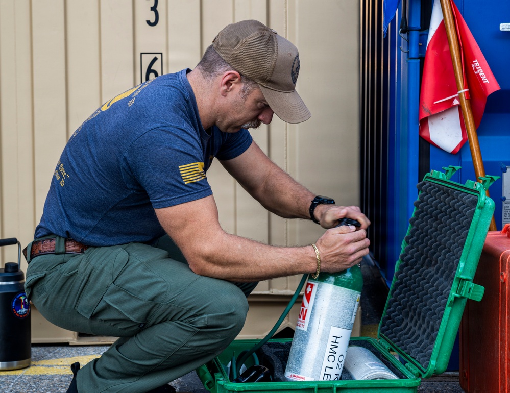 Underwater Construction Team 1 conducts bilateral diving operations in Cartagena, Spain