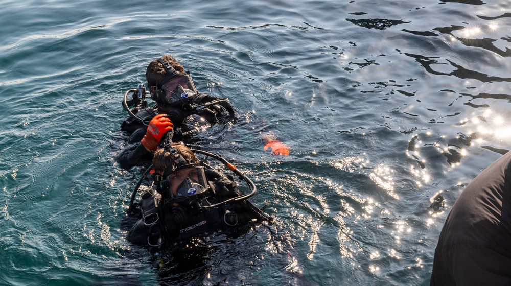 Underwater Construction Team 1 conducts bilateral diving operations in Cartagena, Spain