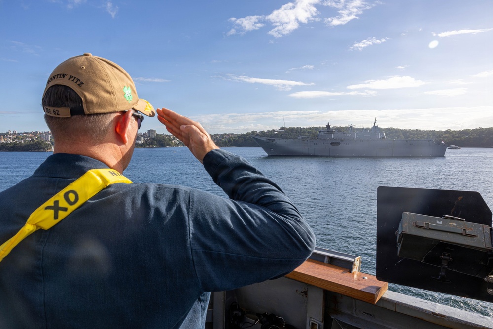 USS Fitzgerald departs Australia in support of Exercise Kakadu 2026