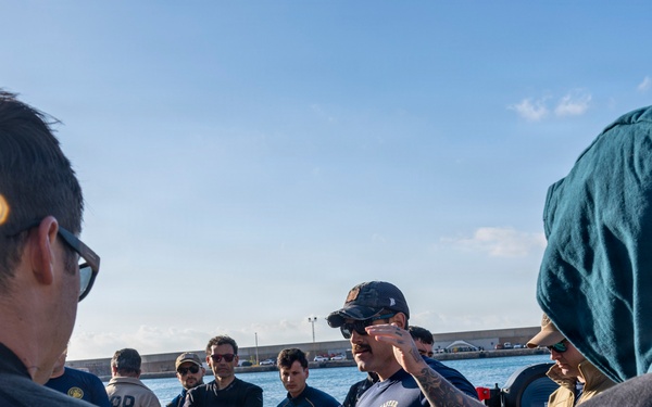 Underwater Construction Team 1 conducts bilateral diving operations in Cartagena, Spain