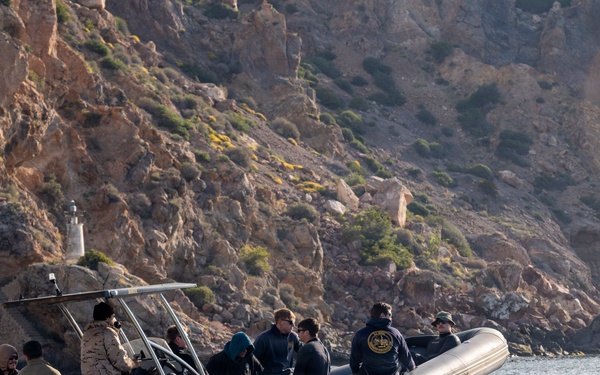 Underwater Construction Team 1 conducts bilateral diving operations in Cartagena, Spain