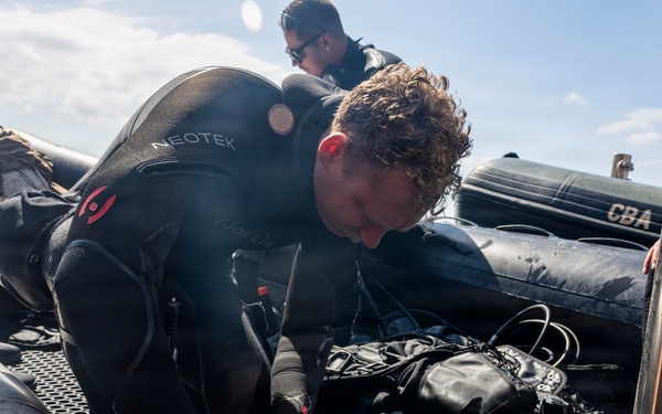 Underwater Construction Team 1 conducts bilateral diving operations in Cartagena, Spain