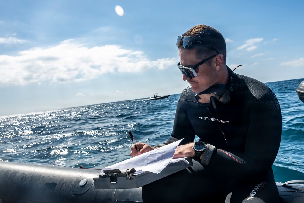 Underwater Construction Team 1 conducts bilateral diving operations in Cartagena, Spain