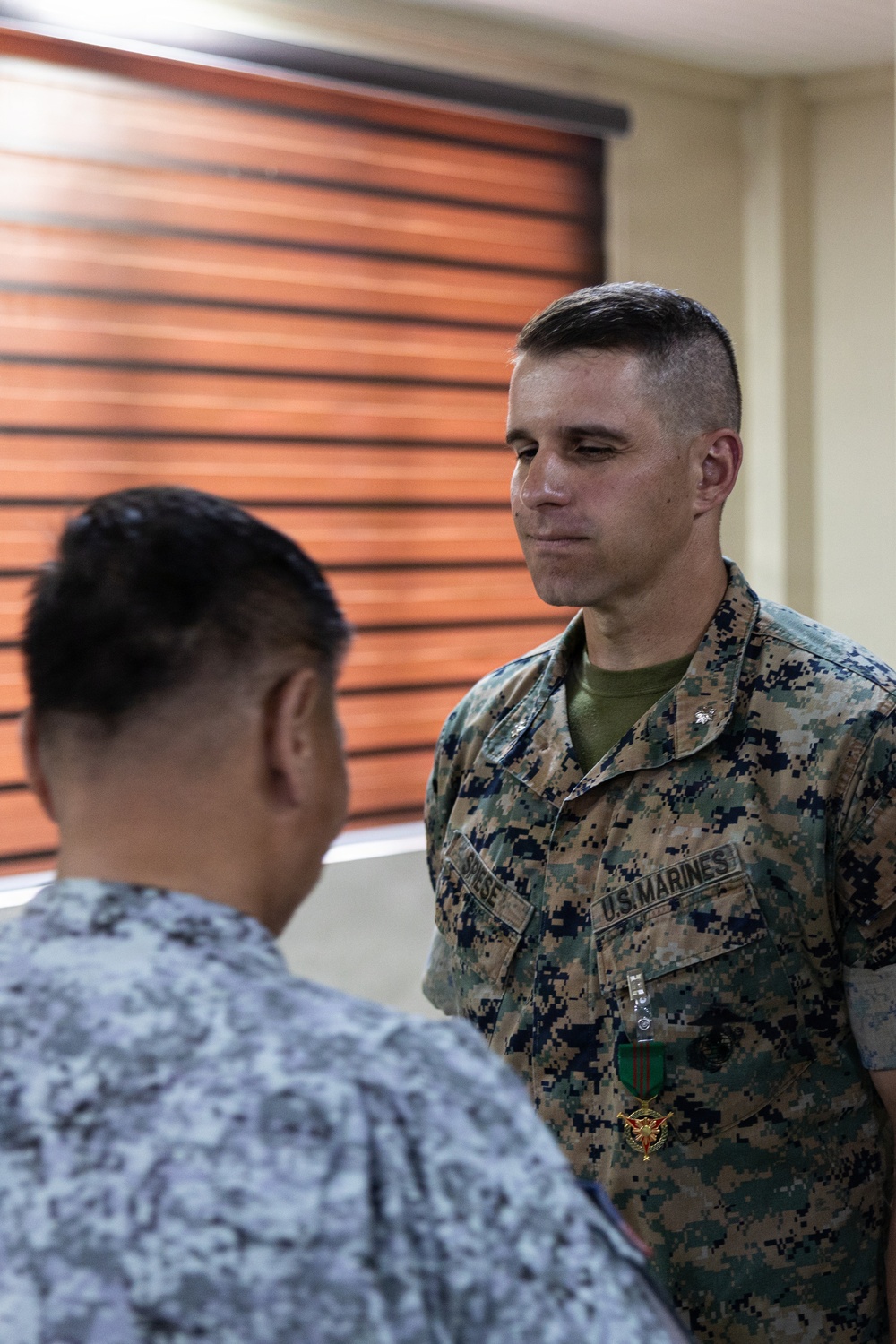 U.S. Marines with MRF-SEA Meet with NOLCOM Commanding General
