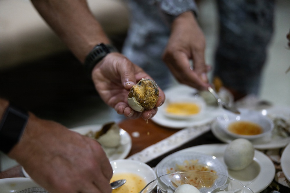 U.S. Marines with MRF-SEA Meet with NOLCOM Commanding General