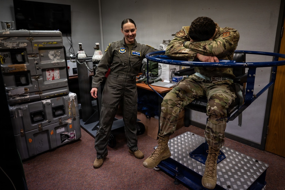 Aerospace physiologist at RAF Mildenhall