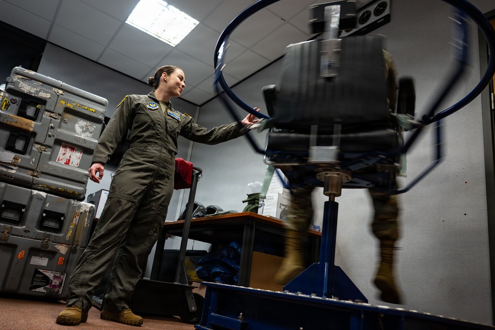 Aerospace physiologist at RAF Mildenhall
