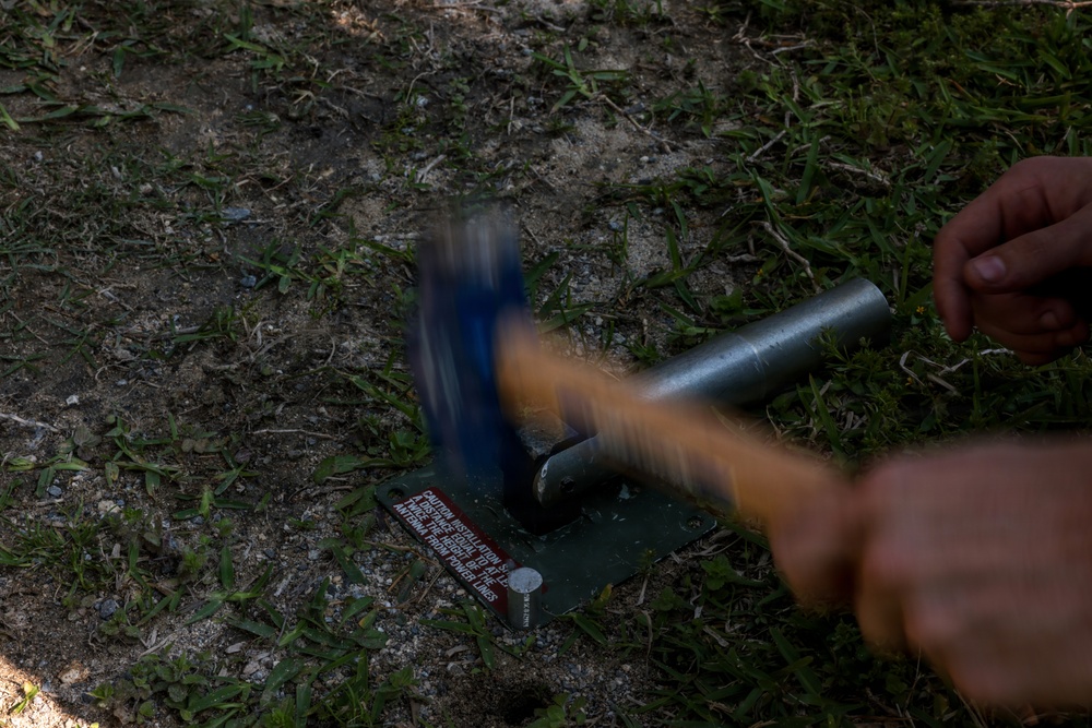 5th Air Naval Gunfire Liaison Company Marines conduct dry close air support training