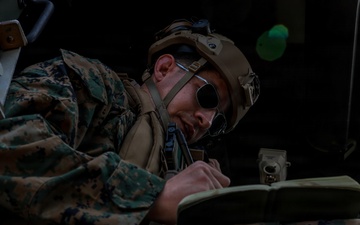 5th Air Naval Gunfire Liaison Company Marines conduct dry close air support training
