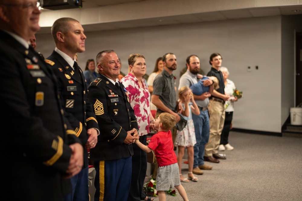 Command Sgt. Maj. Michael L. Cook Retirement Ceremony