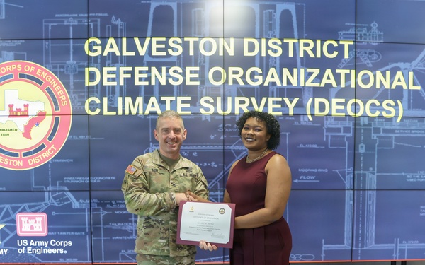 District Commander Recognizes Army Fellows Program Graduate