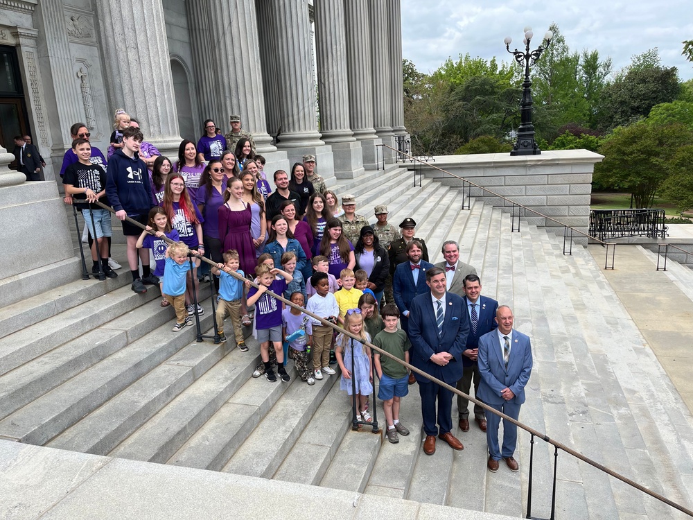 Month of the Military Child proclamation event at SC State House