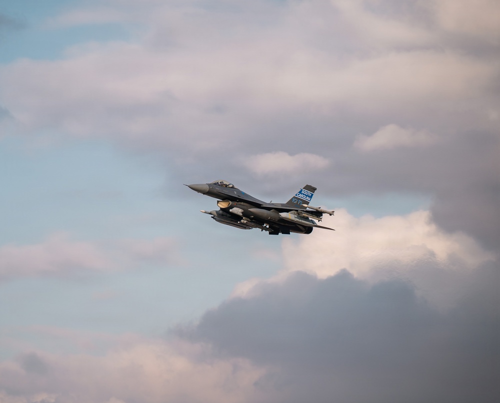 U.S. Air Force Fighters take off During Operation Epic Fury