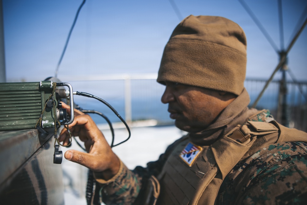 5th Air Naval Gunfire Liaison Company Marines, Republic of Korea service members conduct communications setup and weapons familiarization during Freedom Shield 26