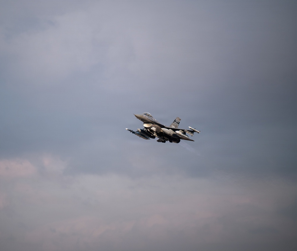 U.S. Air Force Fighters take off During Operation Epic Fury
