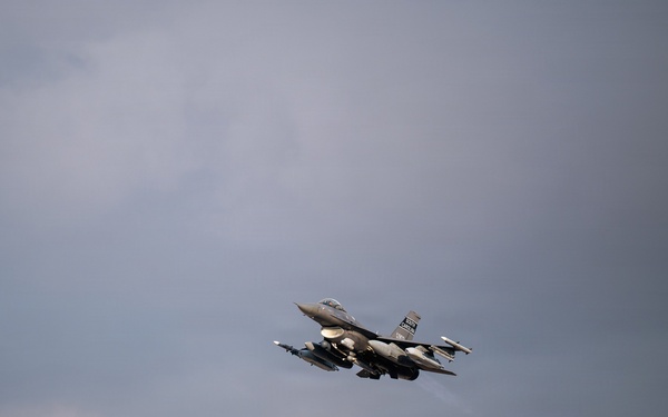 U.S. Air Force Fighters take off During Operation Epic Fury