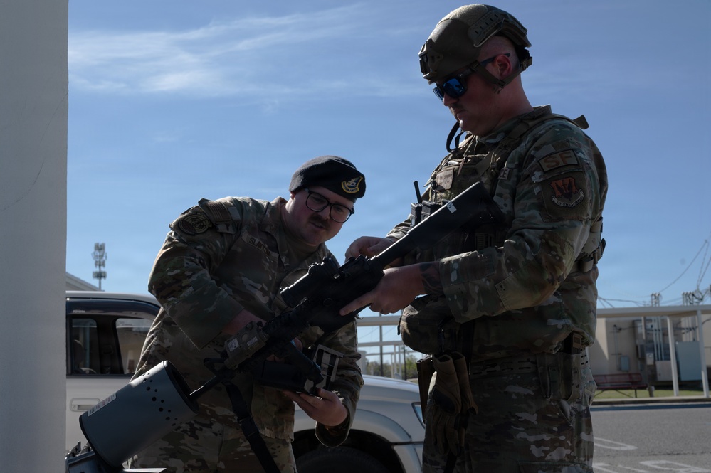 Tyndall Airmen participate during an active shooter exercise