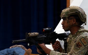 Tyndall Airmen participate during an active shooter exercise