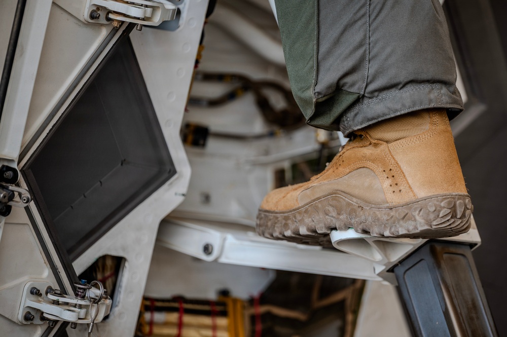 F-35 Lightning II Prepares to take off in support of Operation Epic Fury