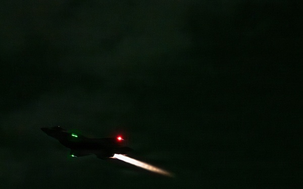 U.S. Air Force Fighters take off During Operation Epic Fury