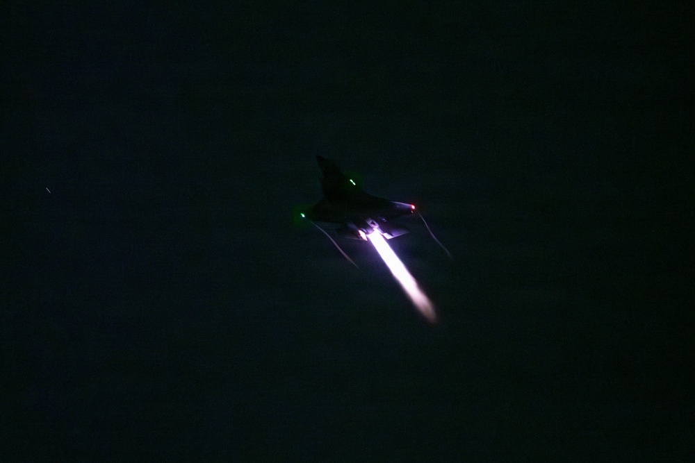 U.S. Air Force Fighters take off During Operation Epic Fury