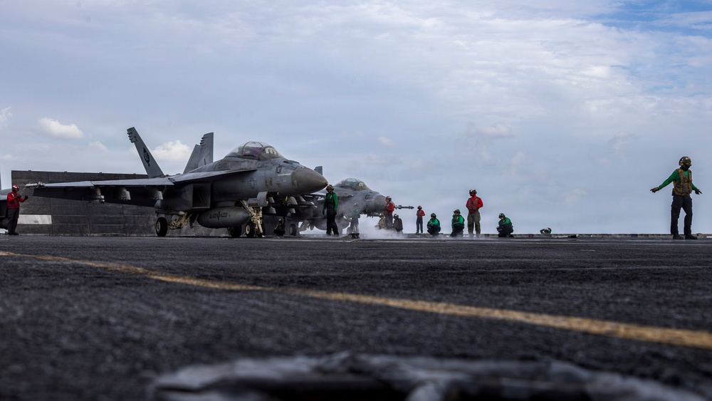 USS Abraham Lincoln Conducts Flight Operations During Operation Epic Fury