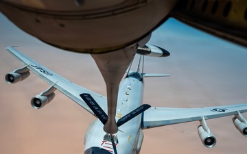 E-3 Sentry flies during Operation Epic Fury