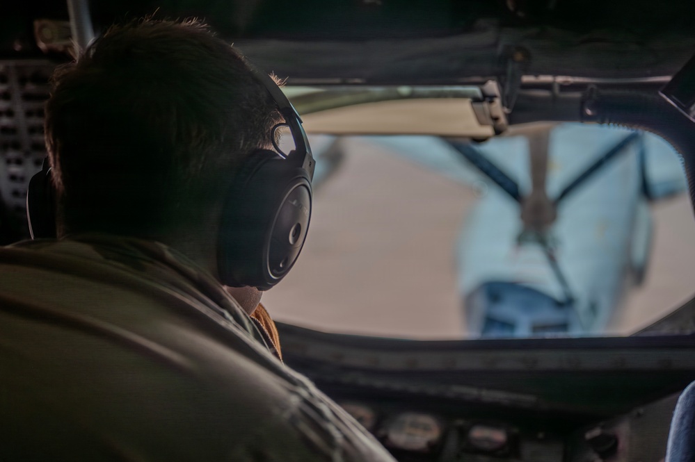 E-3 Sentry flies during Operation Epic Fury