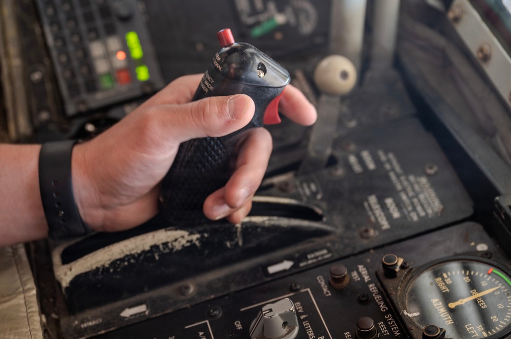E-3 Sentry flies during Operation Epic Fury