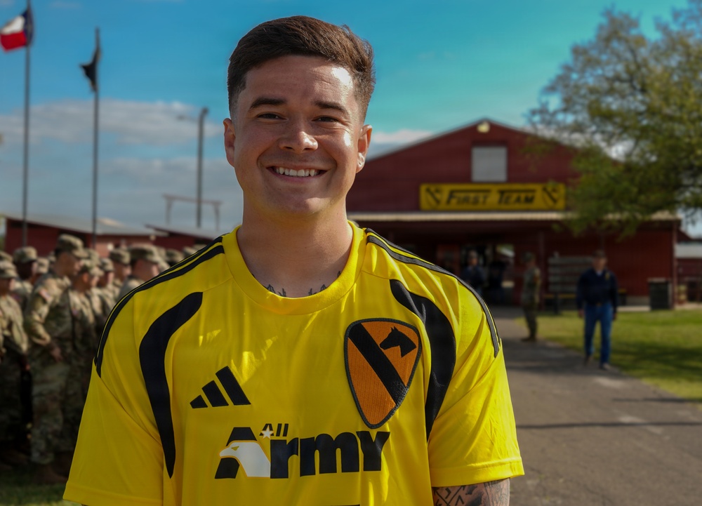 1st Cavalry Division Troopers represent the All-Army Men's Soccer Team