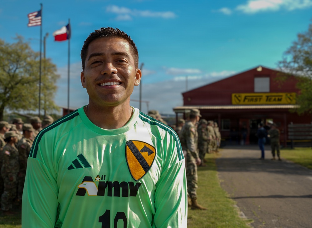1st Cavalry Division Troopers represent the All-Army Men's Soccer Team
