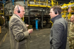 Under Sec of Army tours Scranton Army Ammunition Plant
