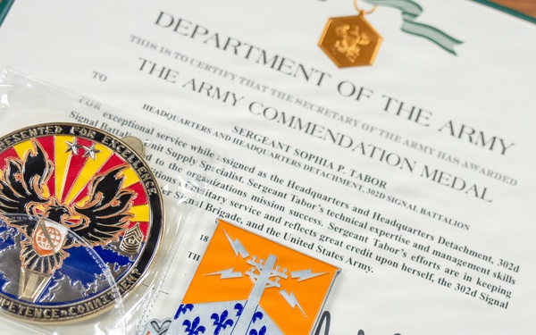 Sgt. Tabor Awarded for Work in SEA Program