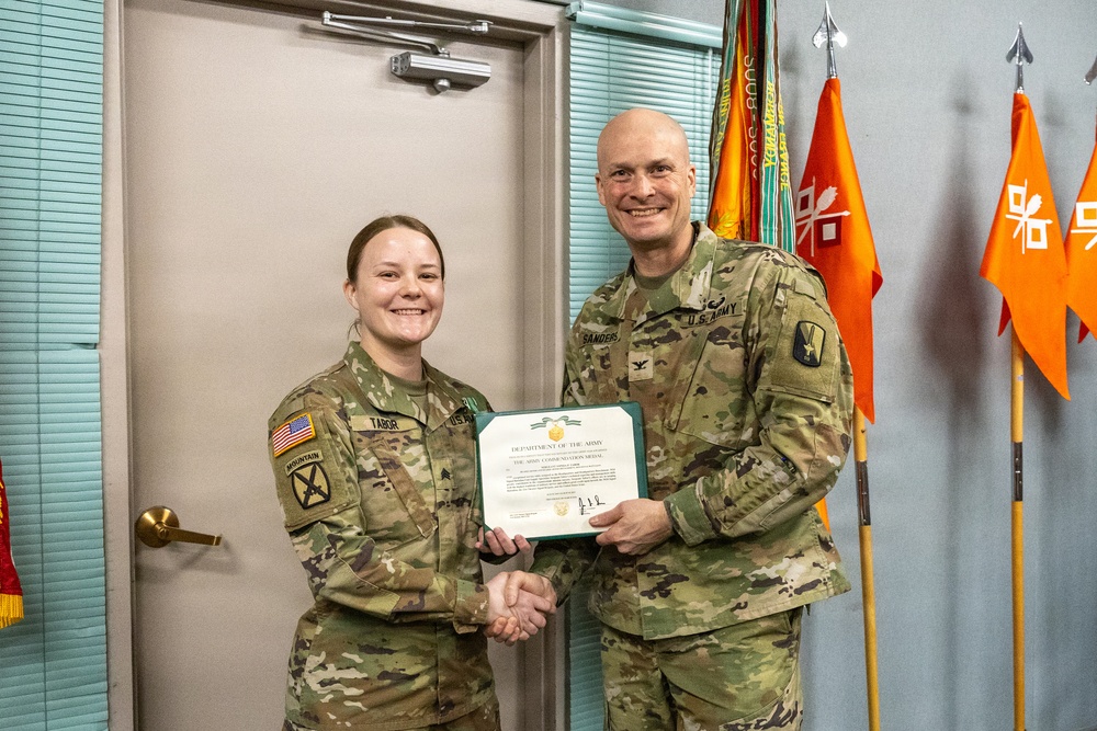 Sgt. Tabor Awarded for Work in SEA Program